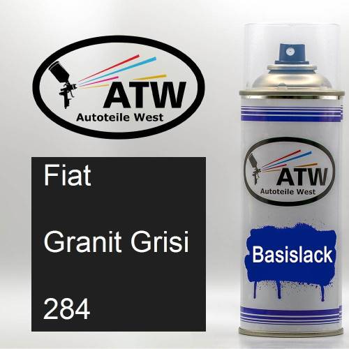 Fiat, Granit Grisi, 284: 400ml Sprühdose, von ATW Autoteile West.